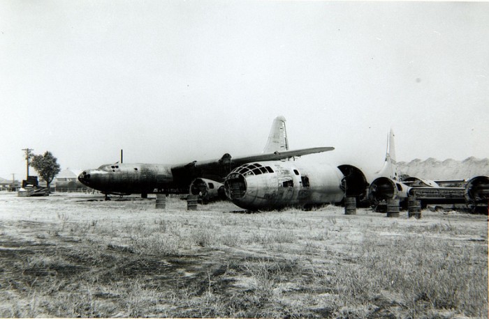 XB-32 on fire dump at McClellan AFB.jpg