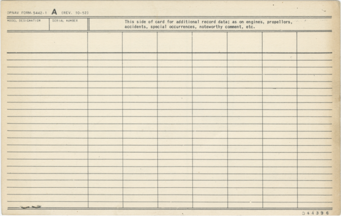 FG-1D BuNo 92132 – Aircraft Record Card Page 4 (Reduced).png